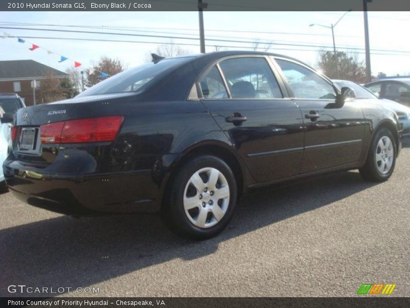Ebony Black / Cocoa 2010 Hyundai Sonata GLS