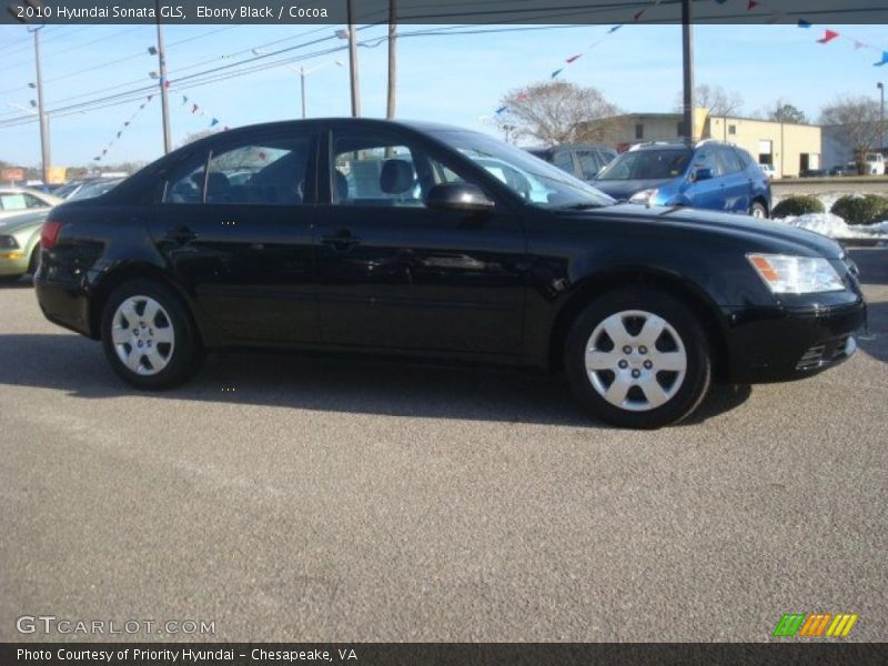 Ebony Black / Cocoa 2010 Hyundai Sonata GLS