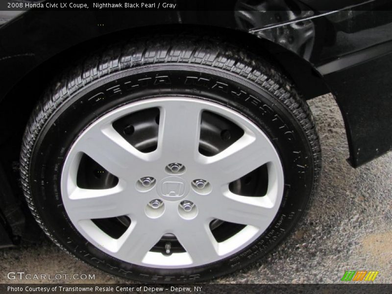 Nighthawk Black Pearl / Gray 2008 Honda Civic LX Coupe