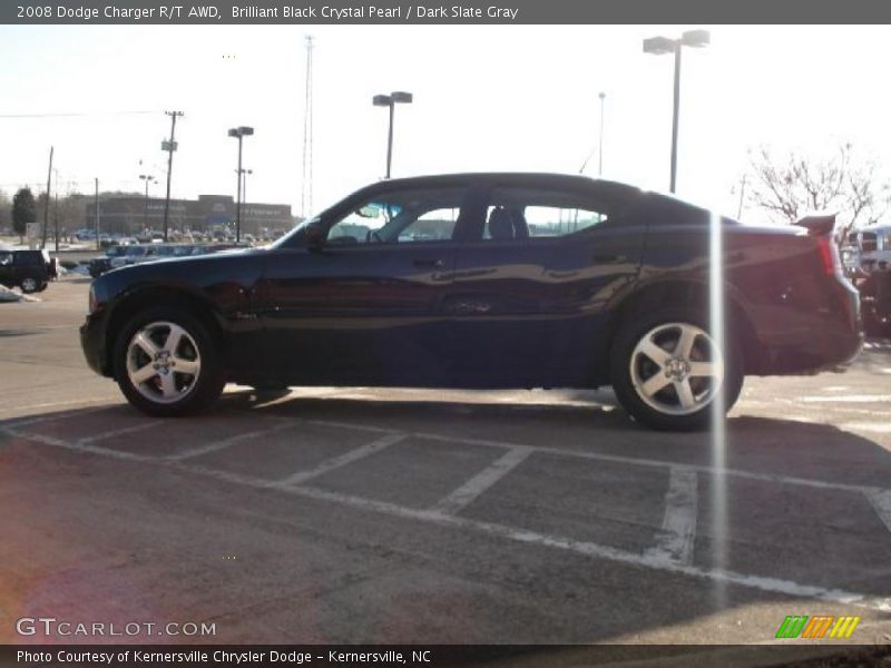 Brilliant Black Crystal Pearl / Dark Slate Gray 2008 Dodge Charger R/T AWD