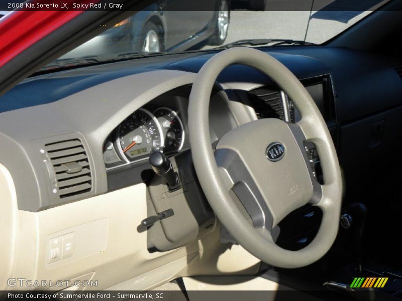 Spicy Red / Gray 2008 Kia Sorento LX