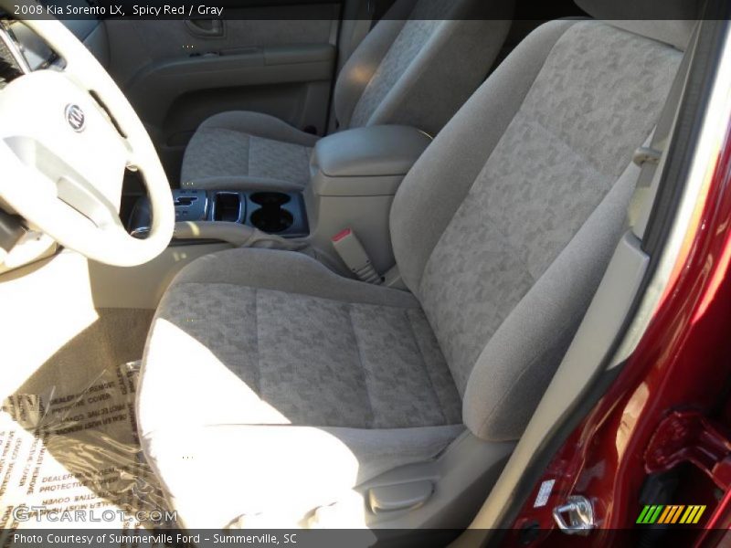 Spicy Red / Gray 2008 Kia Sorento LX