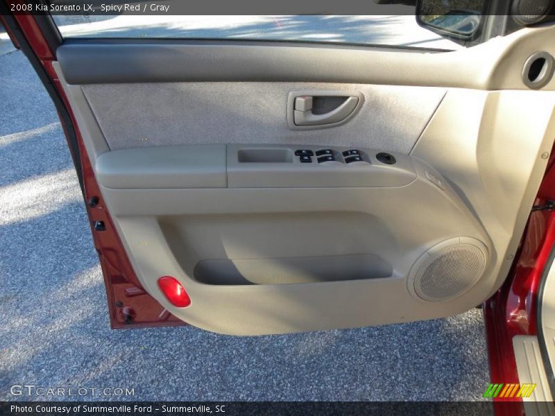 Spicy Red / Gray 2008 Kia Sorento LX