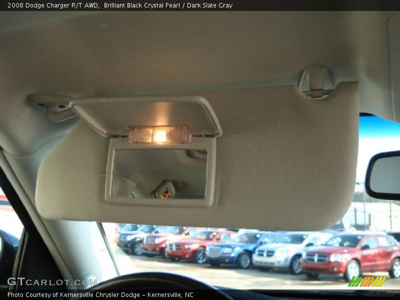 Brilliant Black Crystal Pearl / Dark Slate Gray 2008 Dodge Charger R/T AWD