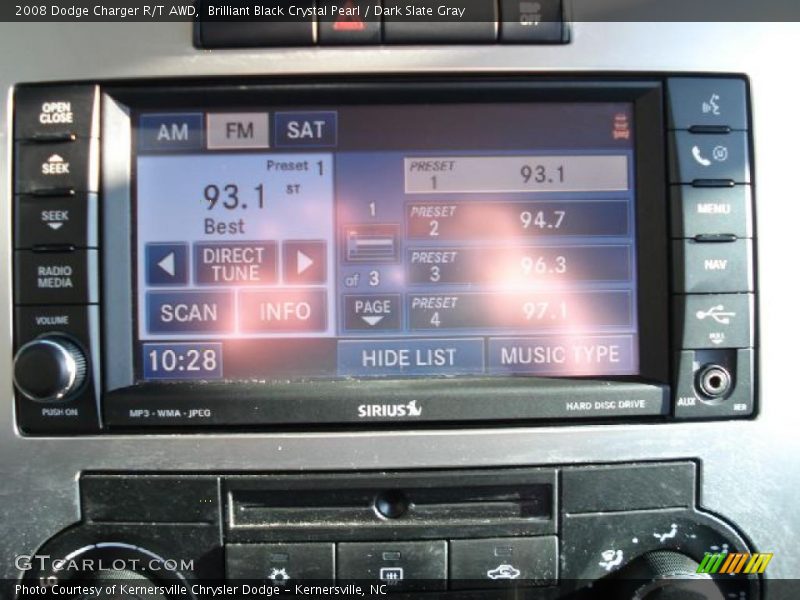 Controls of 2008 Charger R/T AWD