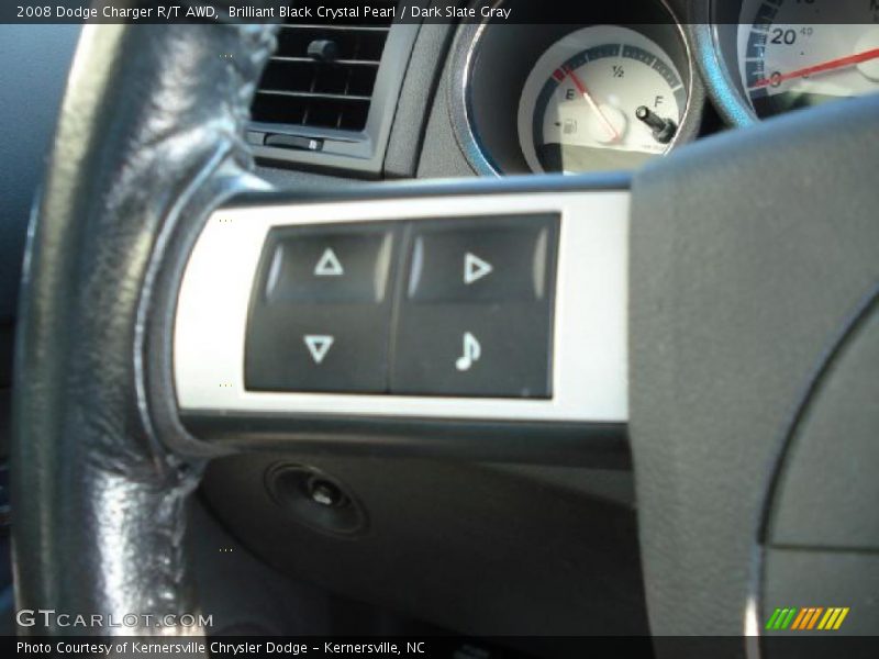 Brilliant Black Crystal Pearl / Dark Slate Gray 2008 Dodge Charger R/T AWD