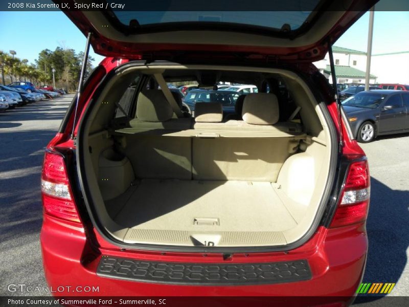 Spicy Red / Gray 2008 Kia Sorento LX