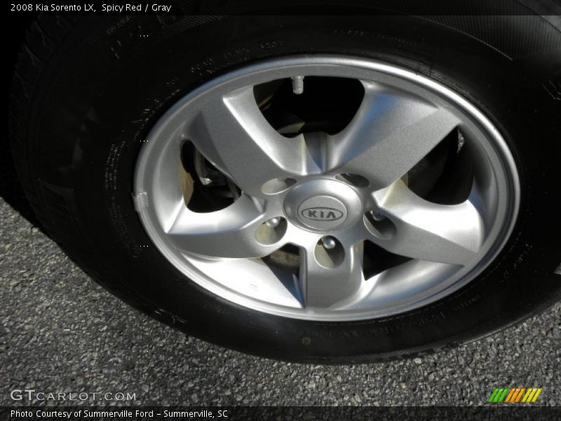 Spicy Red / Gray 2008 Kia Sorento LX