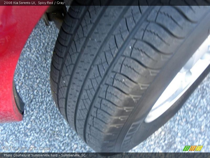 Spicy Red / Gray 2008 Kia Sorento LX