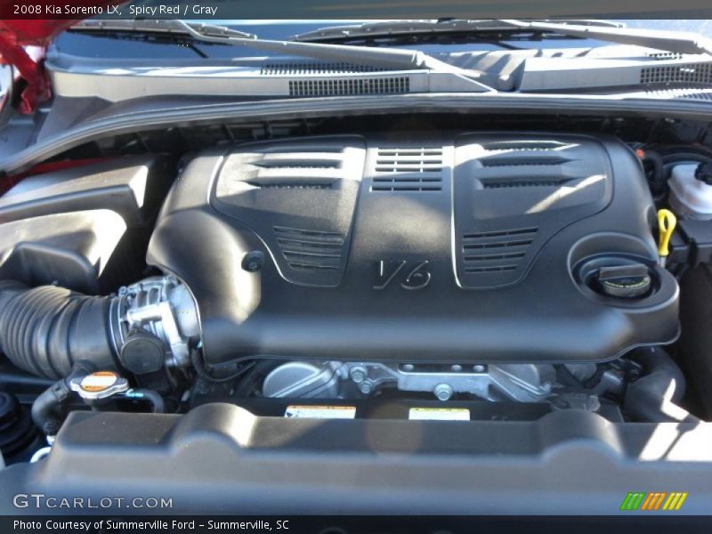 Spicy Red / Gray 2008 Kia Sorento LX