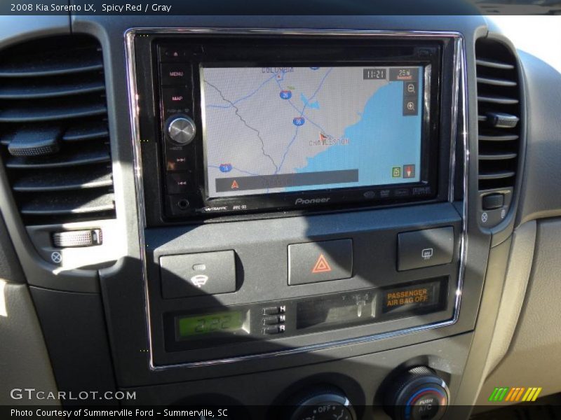 Spicy Red / Gray 2008 Kia Sorento LX