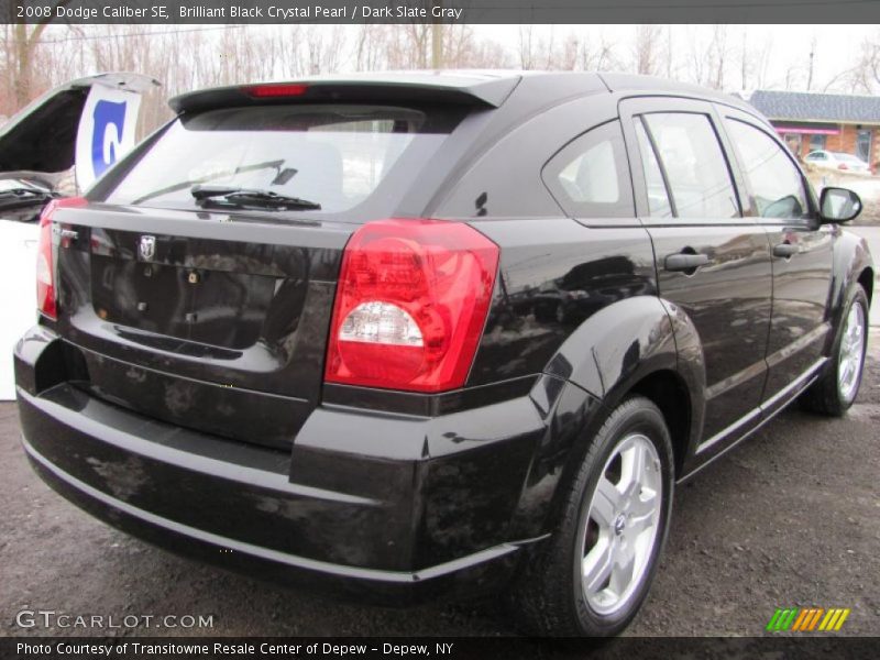 Brilliant Black Crystal Pearl / Dark Slate Gray 2008 Dodge Caliber SE