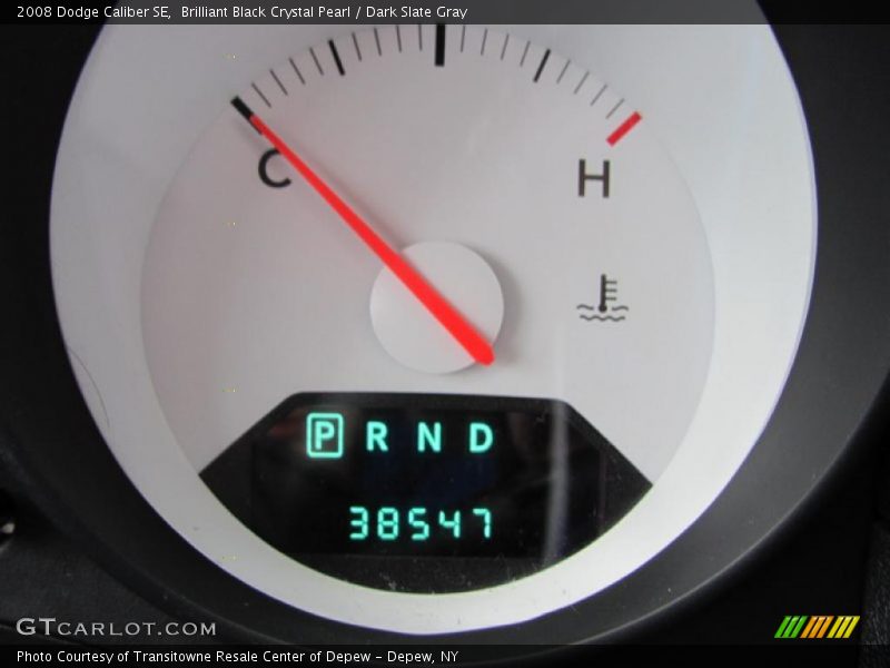Brilliant Black Crystal Pearl / Dark Slate Gray 2008 Dodge Caliber SE