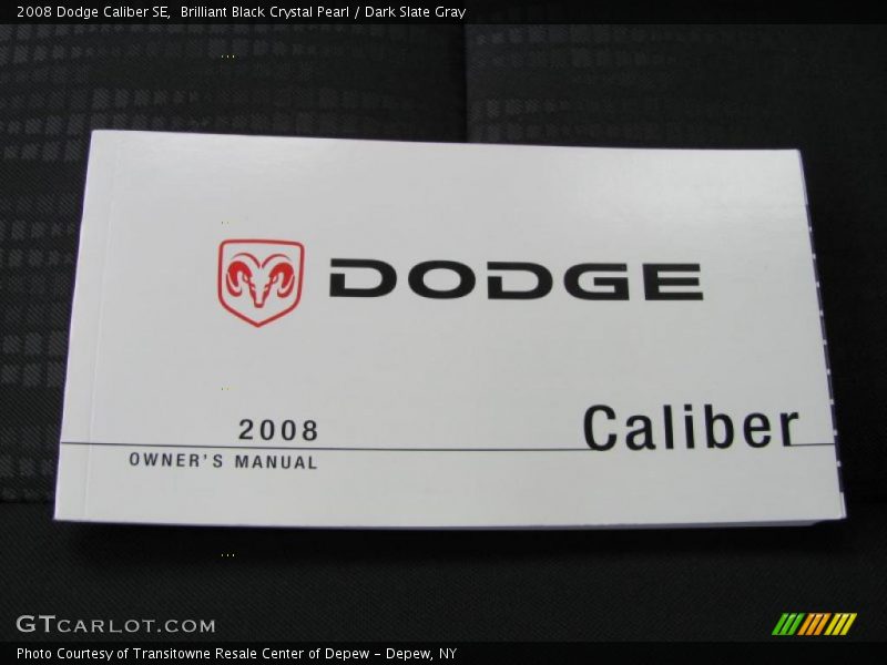 Brilliant Black Crystal Pearl / Dark Slate Gray 2008 Dodge Caliber SE