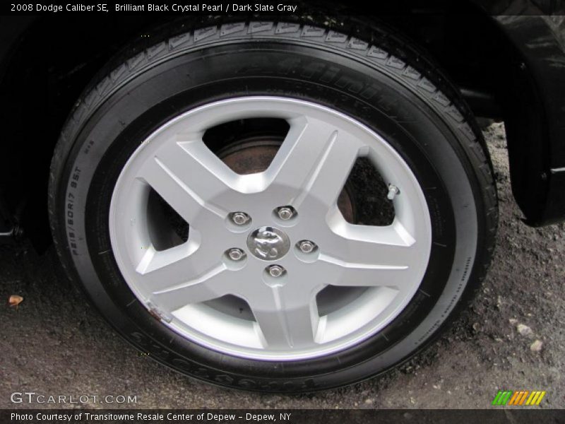 Brilliant Black Crystal Pearl / Dark Slate Gray 2008 Dodge Caliber SE