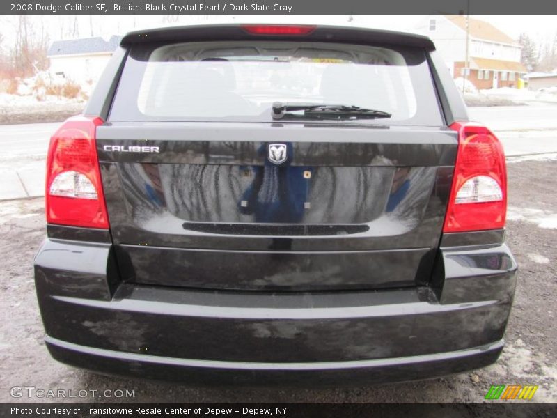 Brilliant Black Crystal Pearl / Dark Slate Gray 2008 Dodge Caliber SE