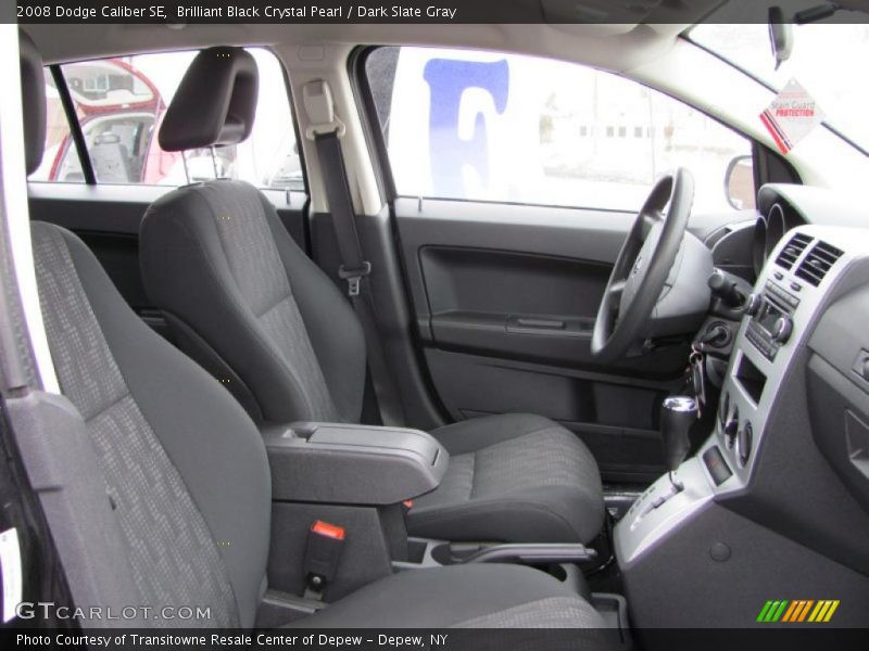 Brilliant Black Crystal Pearl / Dark Slate Gray 2008 Dodge Caliber SE