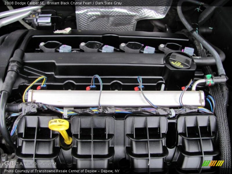 Brilliant Black Crystal Pearl / Dark Slate Gray 2008 Dodge Caliber SE