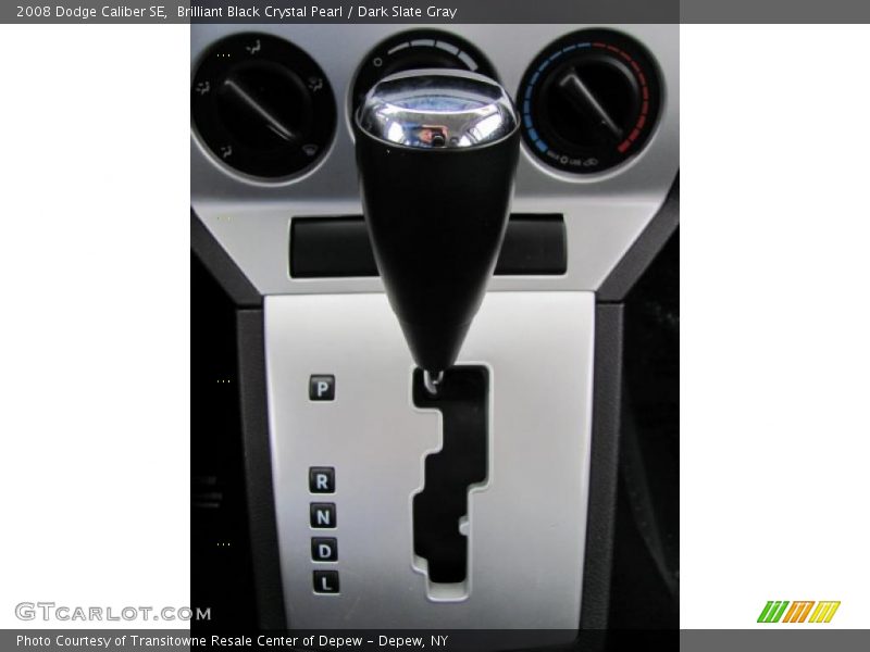 Brilliant Black Crystal Pearl / Dark Slate Gray 2008 Dodge Caliber SE