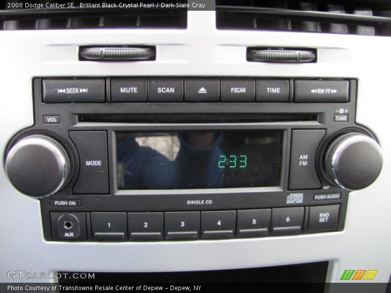 Brilliant Black Crystal Pearl / Dark Slate Gray 2008 Dodge Caliber SE