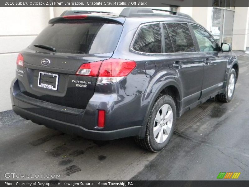 Graphite Gray Metallic / Off Black 2010 Subaru Outback 2.5i Premium Wagon