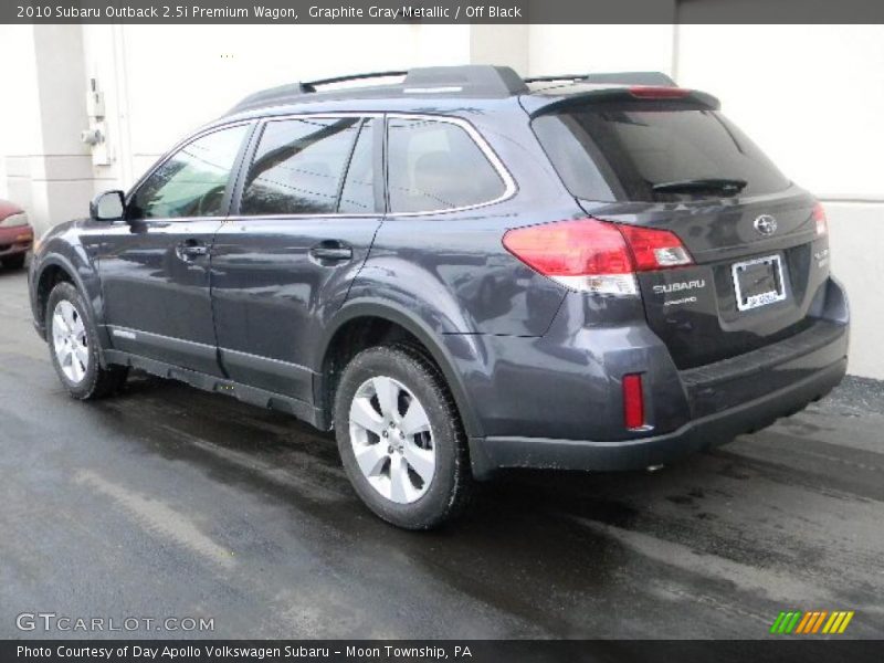 Graphite Gray Metallic / Off Black 2010 Subaru Outback 2.5i Premium Wagon