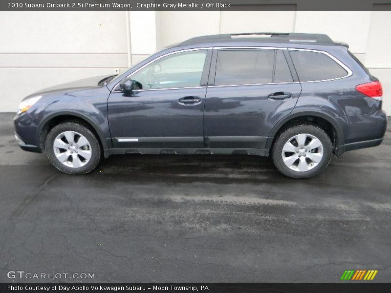 Graphite Gray Metallic / Off Black 2010 Subaru Outback 2.5i Premium Wagon