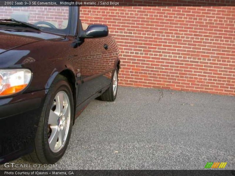 Midnight Blue Metallic / Sand Beige 2002 Saab 9-3 SE Convertible