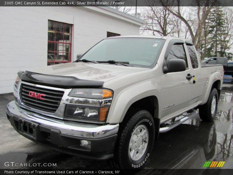 Silver Birch Metallic / Pewter 2005 GMC Canyon SL Extended Cab 4x4