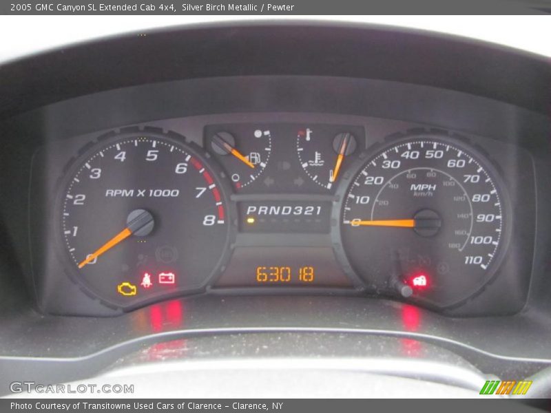  2005 Canyon SL Extended Cab 4x4 SL Extended Cab 4x4 Gauges