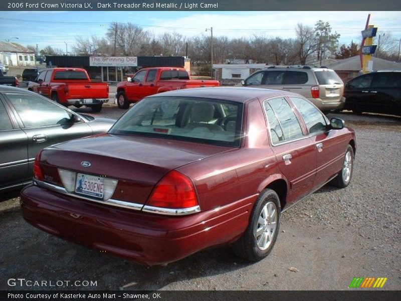 Dark Toreador Red Metallic / Light Camel 2006 Ford Crown Victoria LX