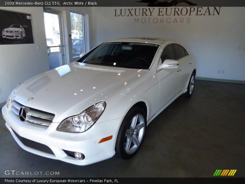 Arctic White / Black 2009 Mercedes-Benz CLS 550