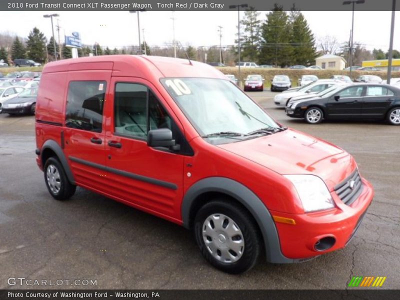 Torch Red / Dark Gray 2010 Ford Transit Connect XLT Passenger Wagon