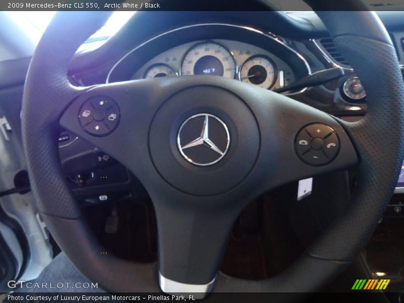Arctic White / Black 2009 Mercedes-Benz CLS 550