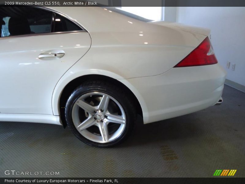 Arctic White / Black 2009 Mercedes-Benz CLS 550