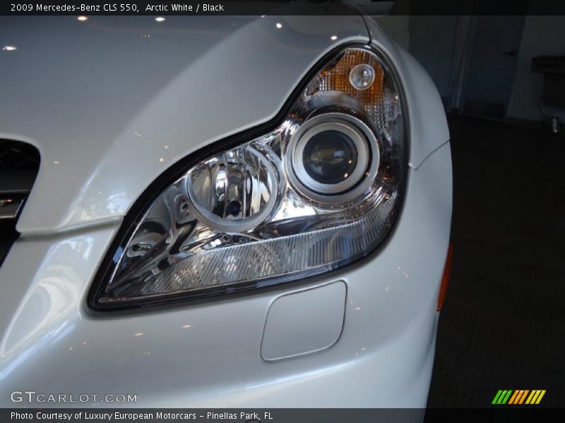 Arctic White / Black 2009 Mercedes-Benz CLS 550