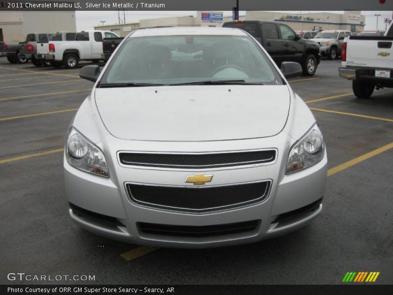Silver Ice Metallic / Titanium 2011 Chevrolet Malibu LS