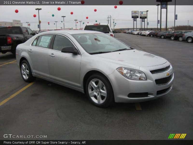Silver Ice Metallic / Titanium 2011 Chevrolet Malibu LS