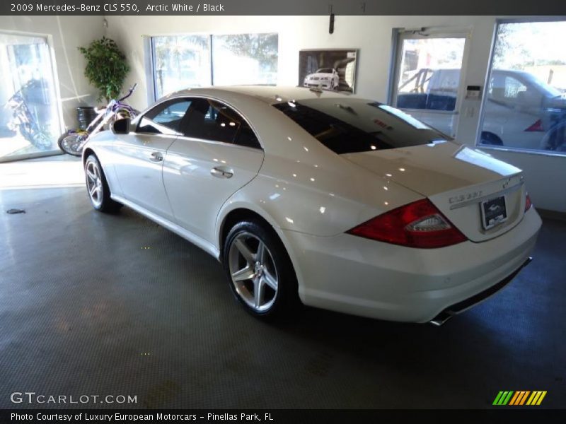 Arctic White / Black 2009 Mercedes-Benz CLS 550