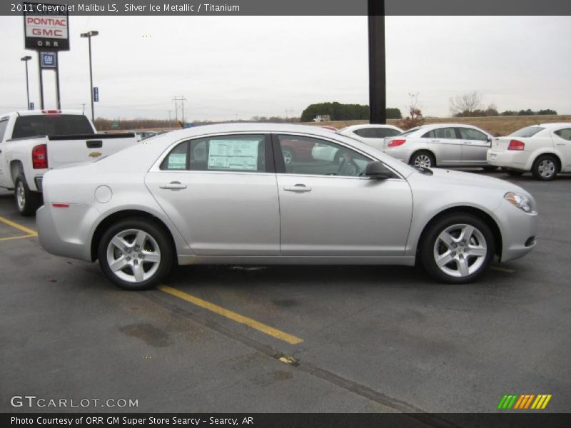 Silver Ice Metallic / Titanium 2011 Chevrolet Malibu LS