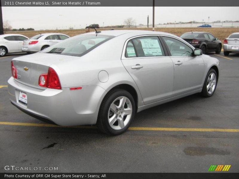 Silver Ice Metallic / Titanium 2011 Chevrolet Malibu LS