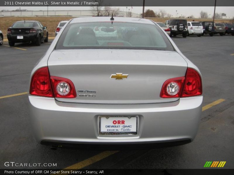 Silver Ice Metallic / Titanium 2011 Chevrolet Malibu LS