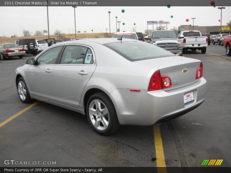 Silver Ice Metallic / Titanium 2011 Chevrolet Malibu LS