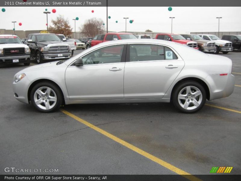 Silver Ice Metallic / Titanium 2011 Chevrolet Malibu LS