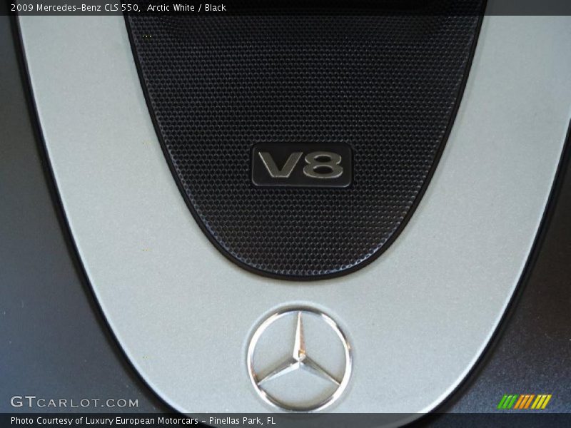 Arctic White / Black 2009 Mercedes-Benz CLS 550