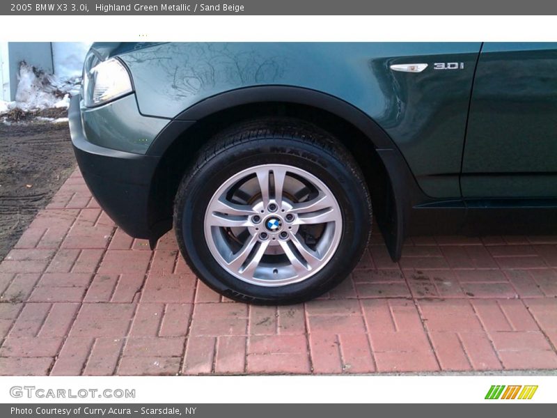 Highland Green Metallic / Sand Beige 2005 BMW X3 3.0i