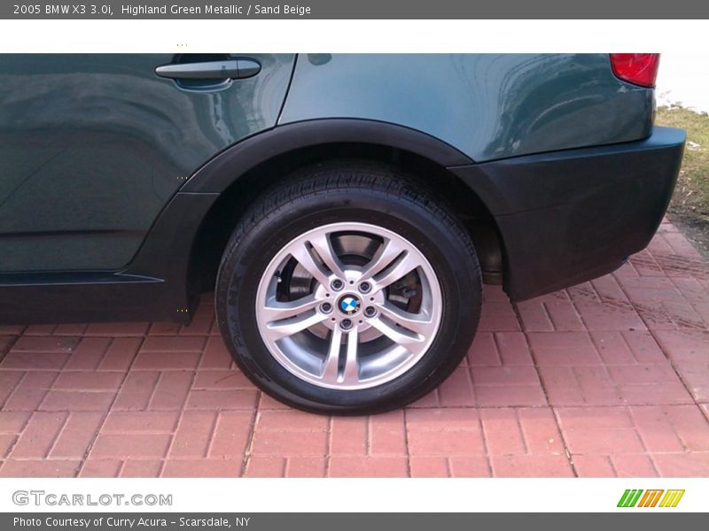Highland Green Metallic / Sand Beige 2005 BMW X3 3.0i