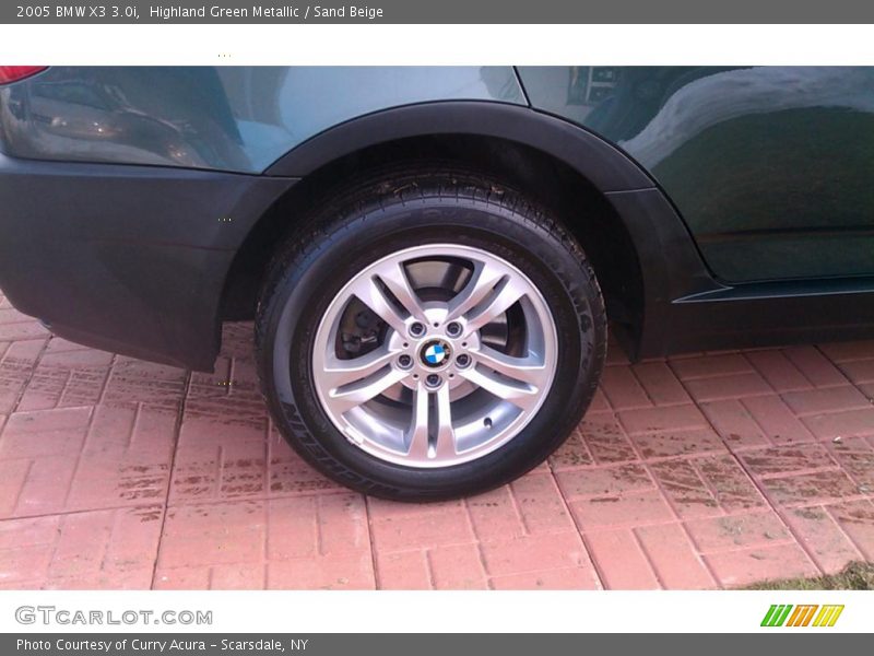 Highland Green Metallic / Sand Beige 2005 BMW X3 3.0i