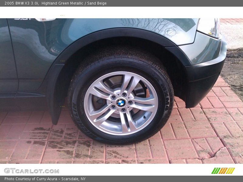 Highland Green Metallic / Sand Beige 2005 BMW X3 3.0i