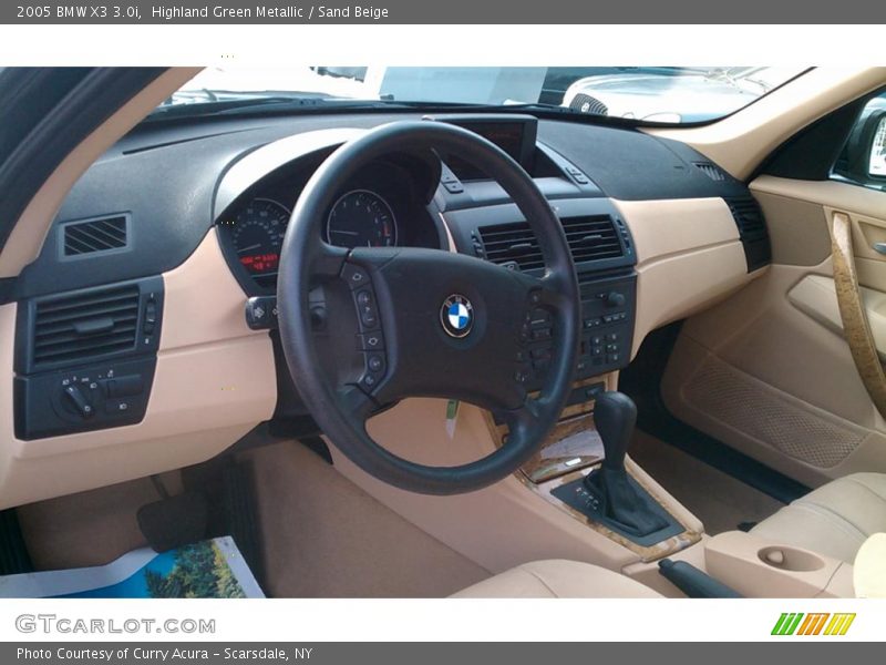 Highland Green Metallic / Sand Beige 2005 BMW X3 3.0i